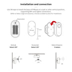 WiFi motion sensor size reference