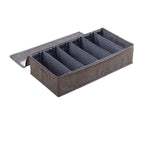 Under-bed storage box zip lid