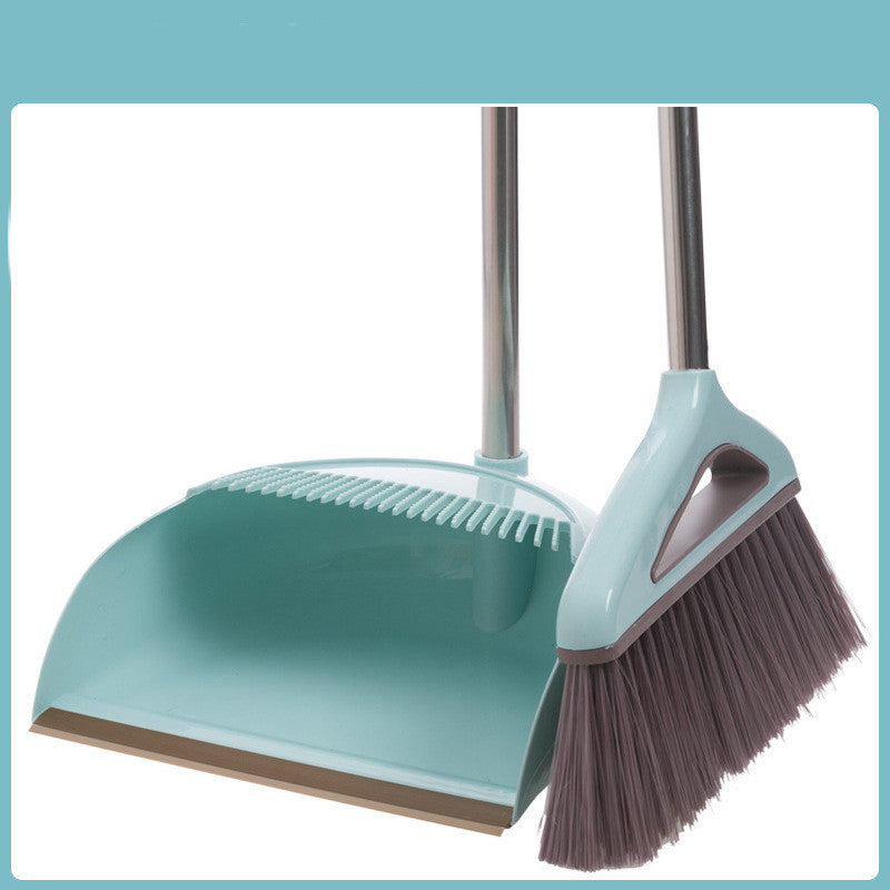 Broom & Dustpan Cleaning Set with Scraper