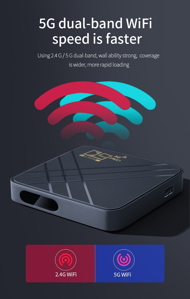 Android 4K TV Box, Dual-Band WiFi