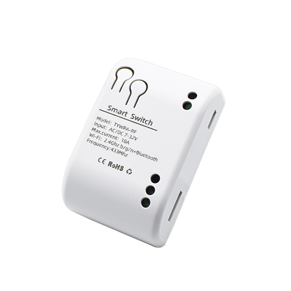 Smart relay module installed behind switch