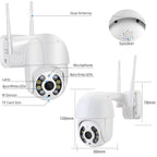 Outdoor camera mounted outside home