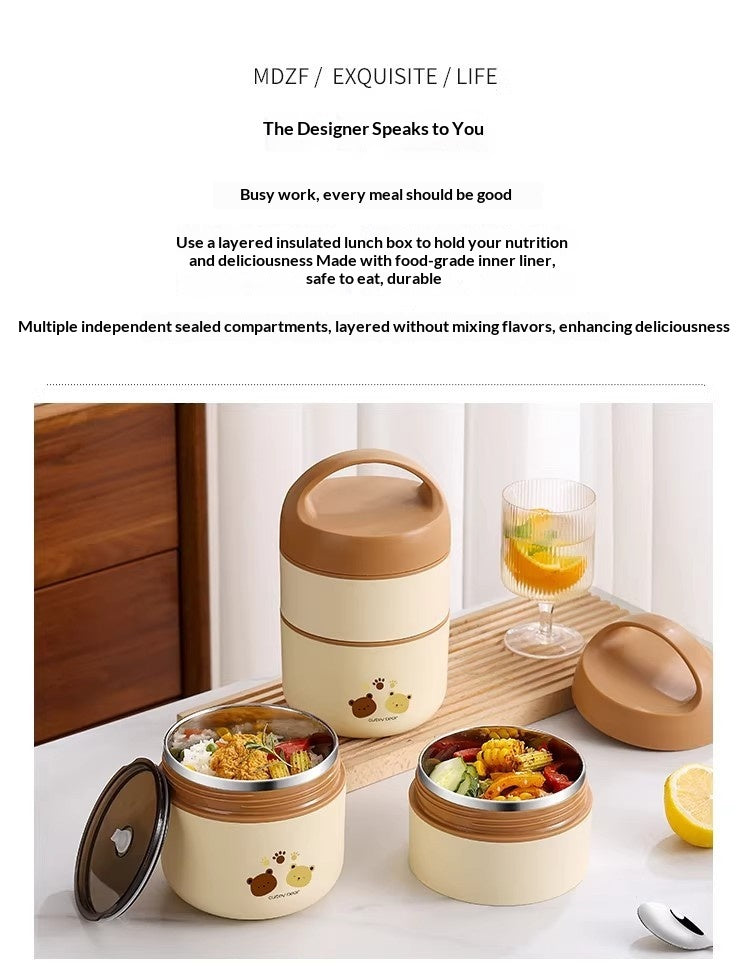 Leak-Proof Insulated Soup Container & Lunch Box