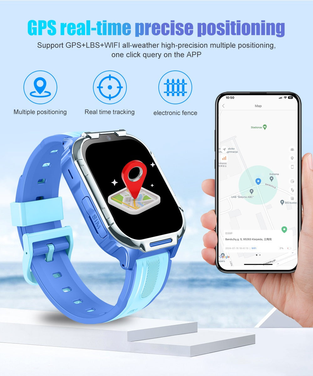 D55 Kids Smartwatch with GPS Tracker & SIM Card