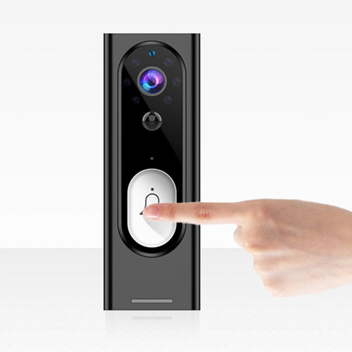 Video doorbell mounted at door