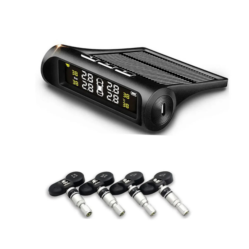 Tire pressure monitor display in car