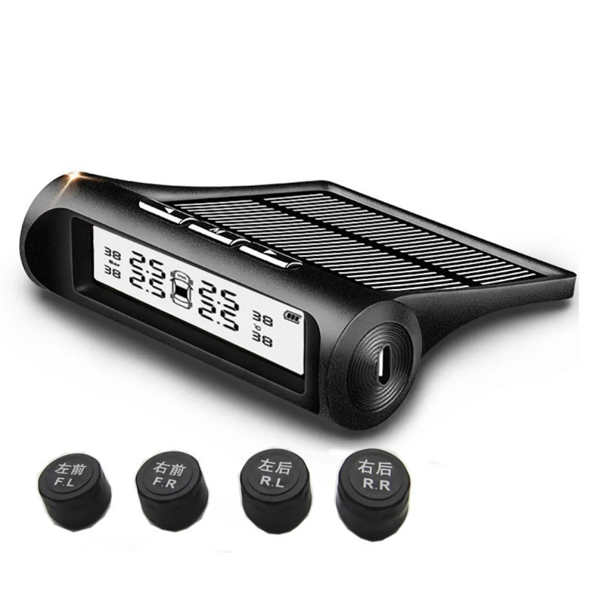 Tire pressure monitor sensor on valve