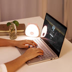Cat night light on nightstand