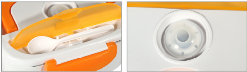 Electric Heated Lunch Box, Stainless Steel