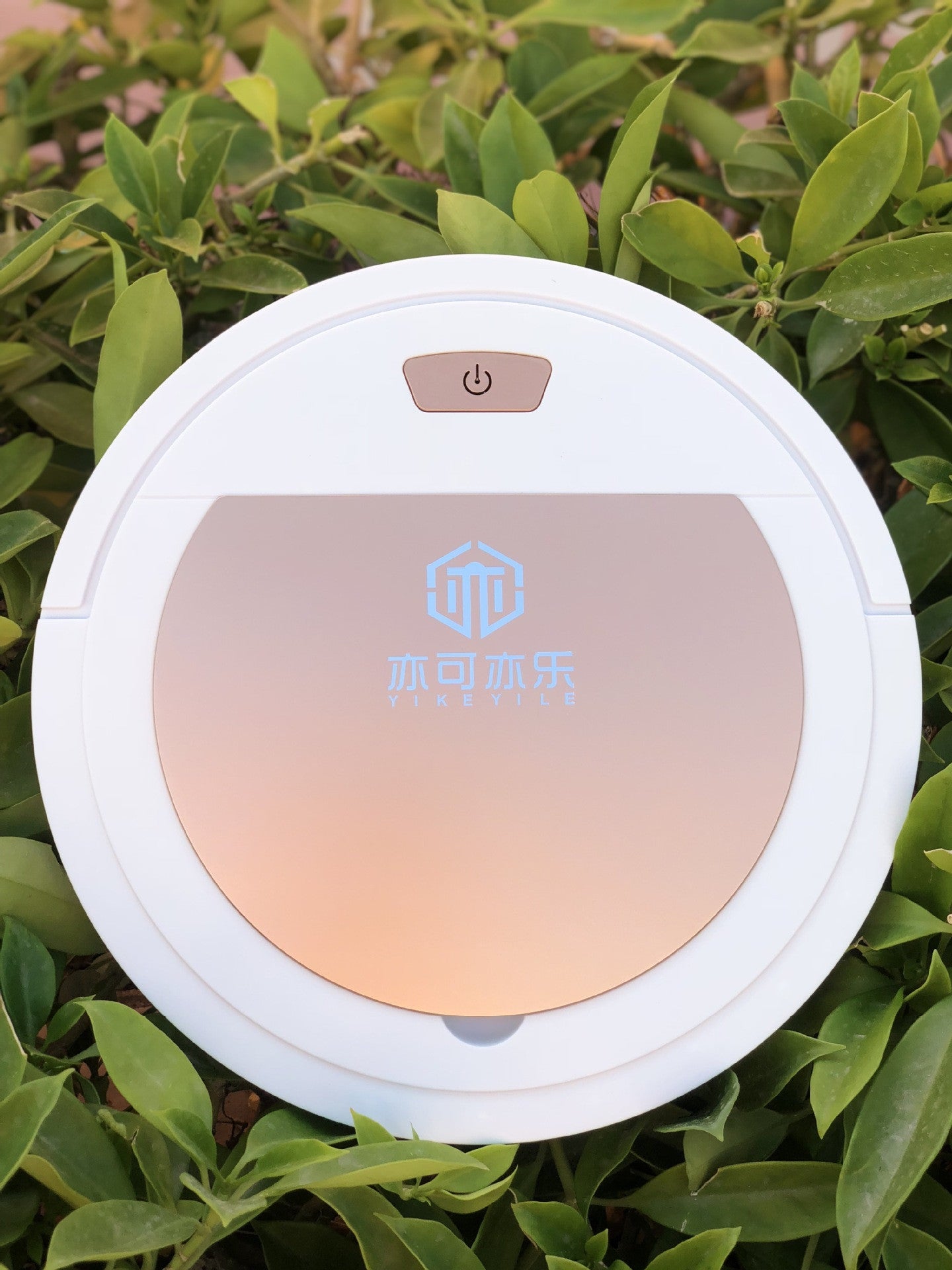 Mini robot vacuum top view