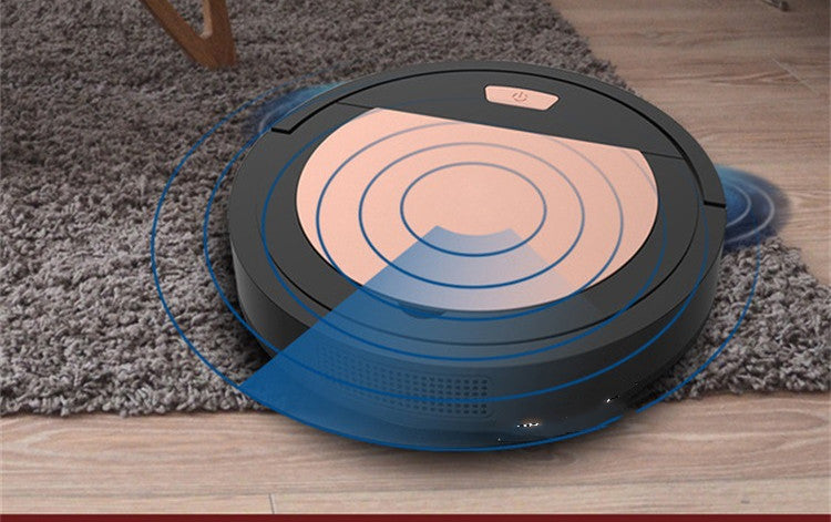 Mini robot vacuum and mop cleaning floor