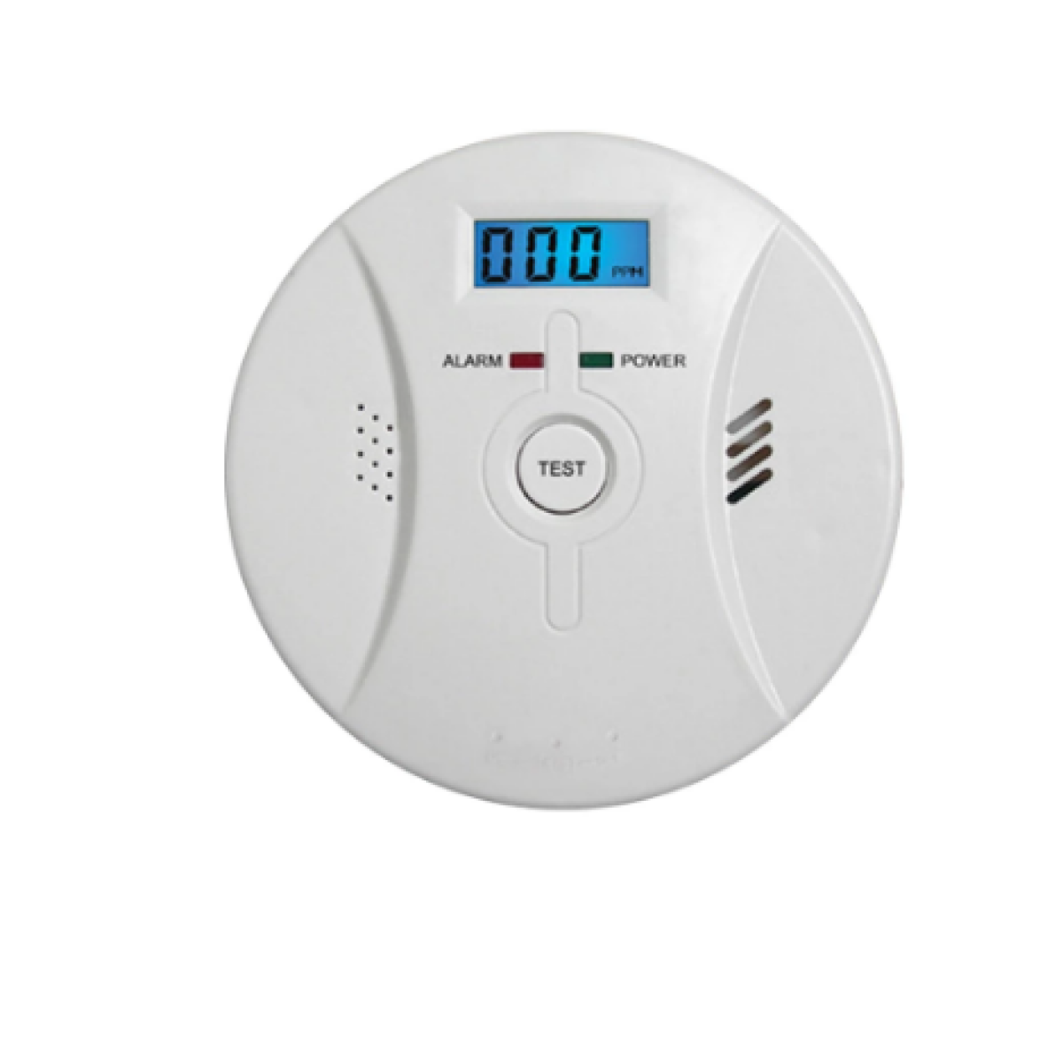 Carbon monoxide detector digital display