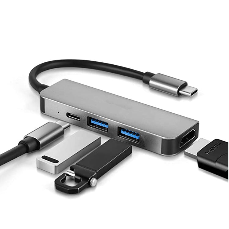 USB-C hub in use