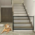 Portable mesh safety gate for doorways and stairs