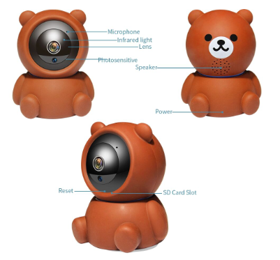 Security camera app interface