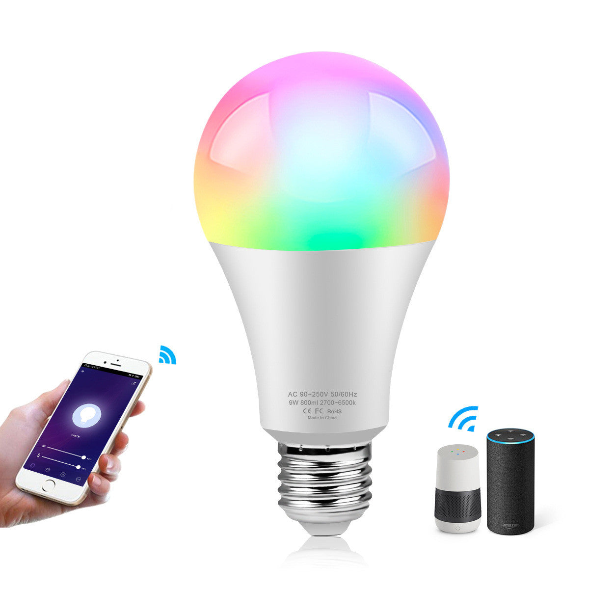 Smart WiFi LED bulb E27 fitting