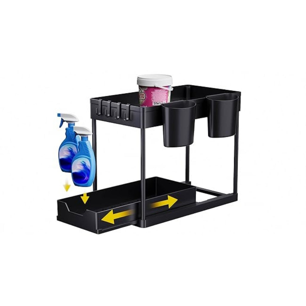 2-Tier Under-Sink Kitchen Organizer