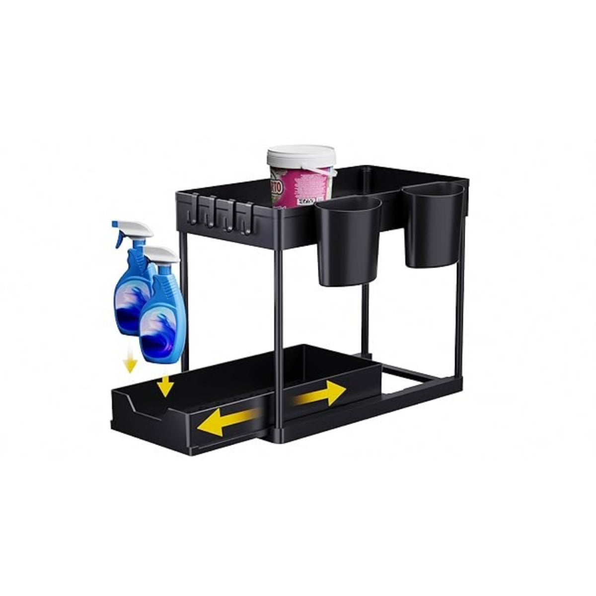 2-Tier Under-Sink Kitchen Organizer