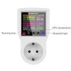 Energy monitoring plug plugged into EU socket