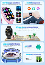 D55 Kids Smartwatch with GPS Tracker & SIM Card