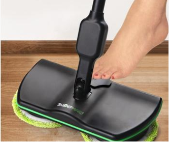 Electric mop rotating heads detail