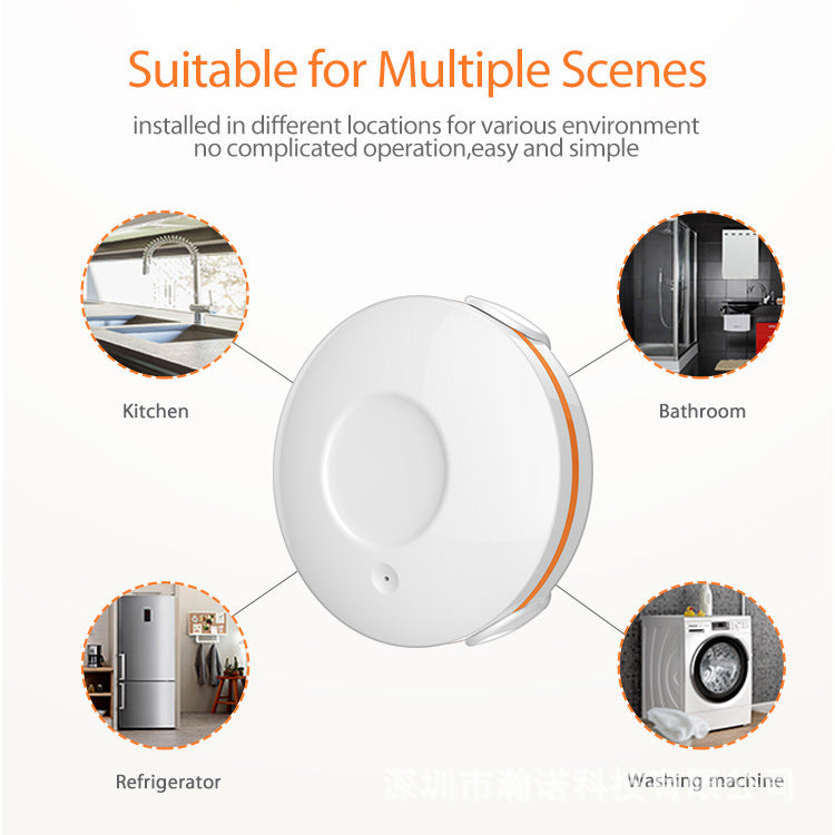 WiFi water leak detector alarm