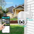 Outdoor camera pan tilt feature