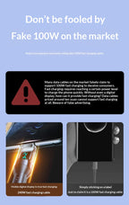 240W Type-C Fast Charging Cable, Digital Display