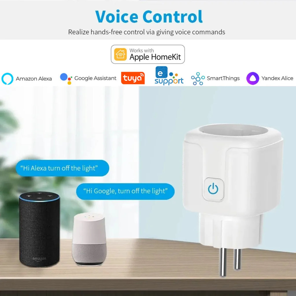 Matter smart plug in wall socket