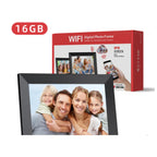 Photo frame with family photo displayed