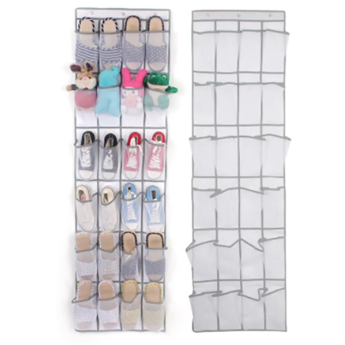 Shoe organizer close up