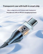 240W Type-C Fast Charging Cable, Digital Display