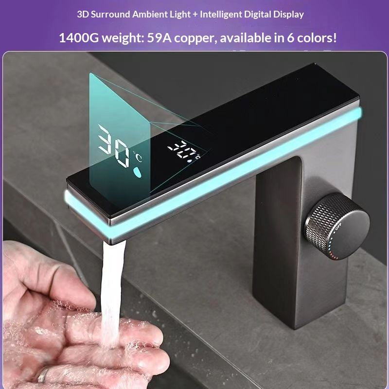 Smart Faucet with Digital Temperature Display