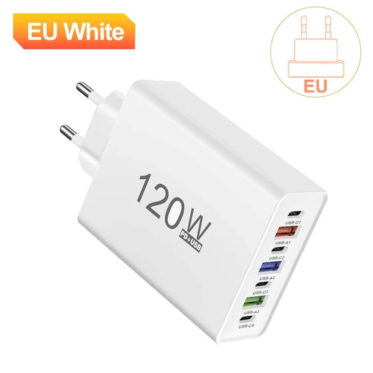 120W USB-C Wall Charger EU Plug