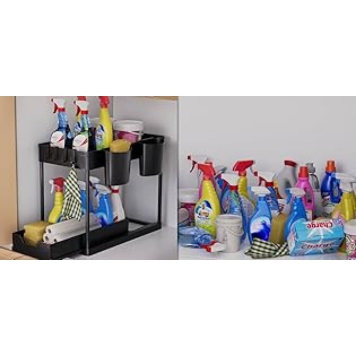 2-Tier Under-Sink Kitchen Organizer