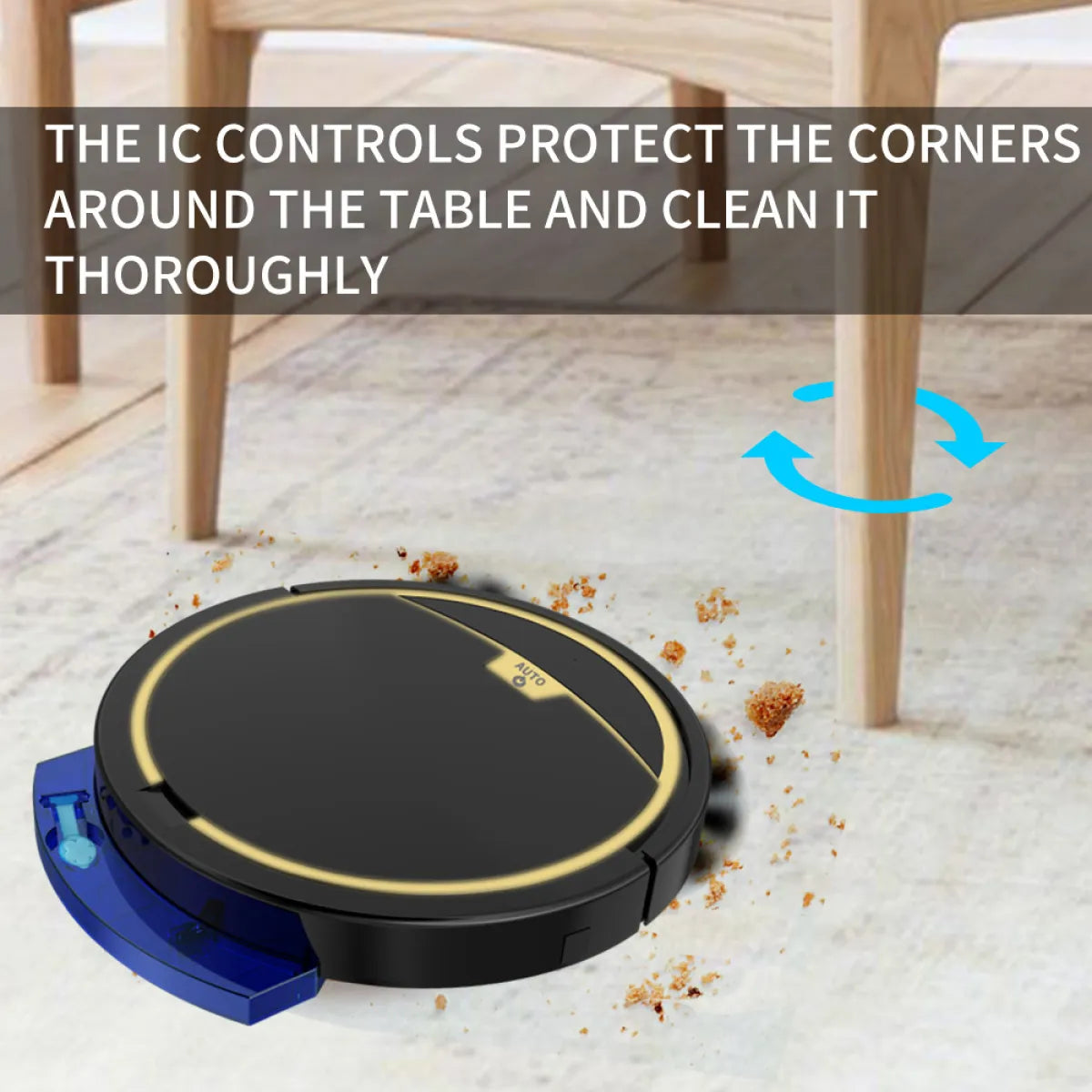 Robot vacuum and mop with app control