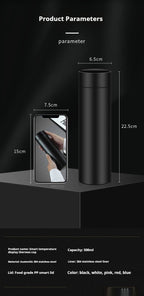 Smart Insulated Bottle with Temperature Display