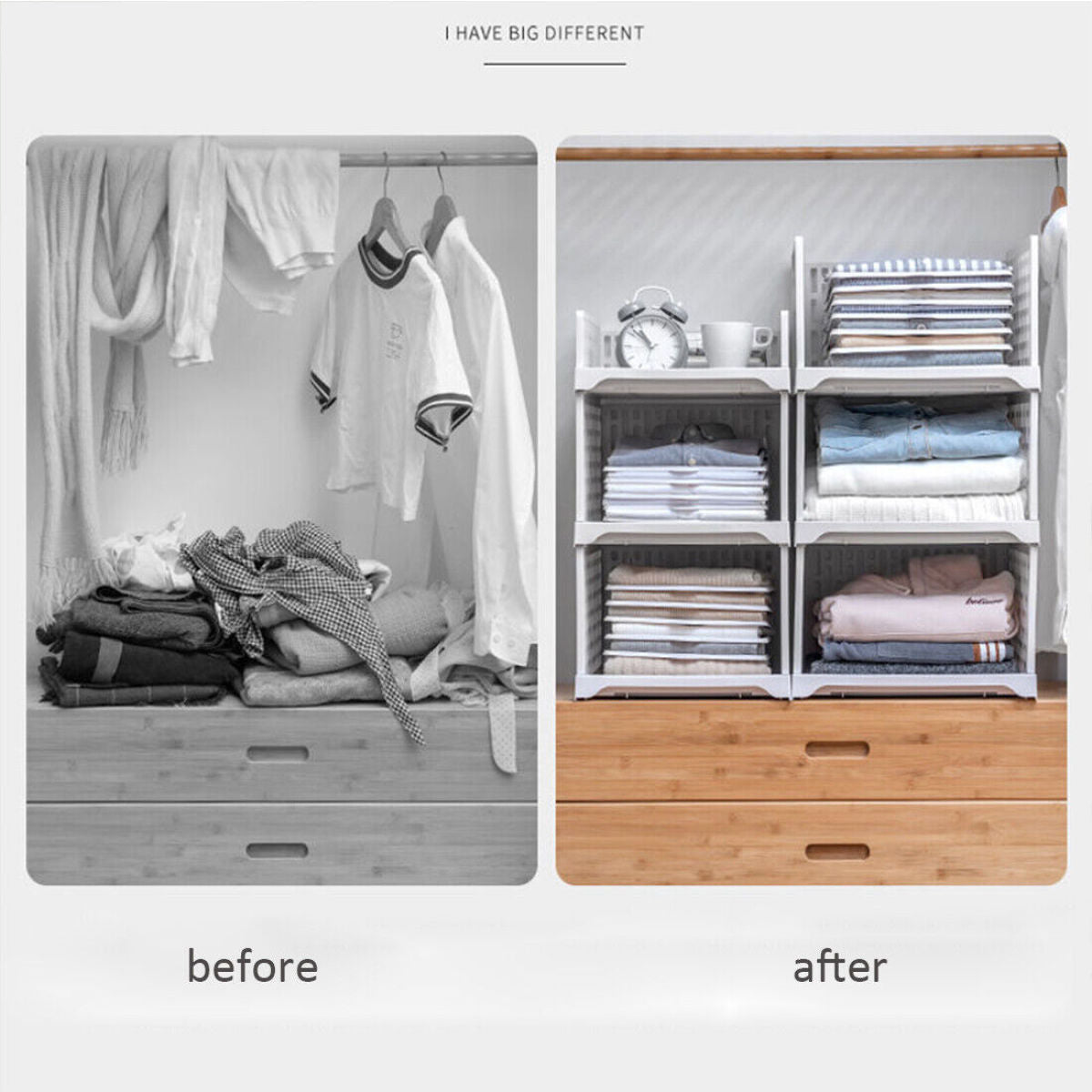 Stackable Wardrobe Drawer Organizers