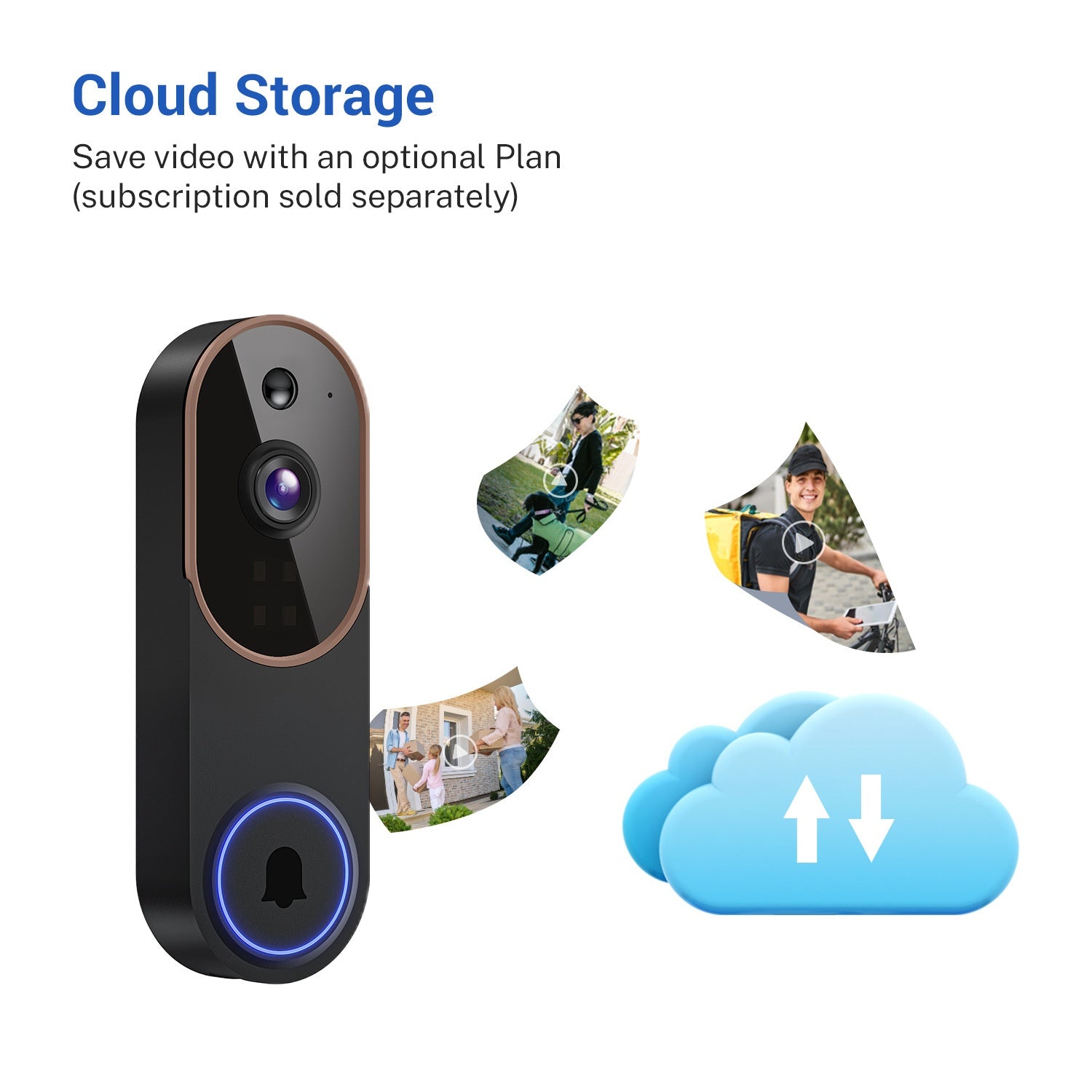 Outdoor Video Doorbell Camera with Intercom