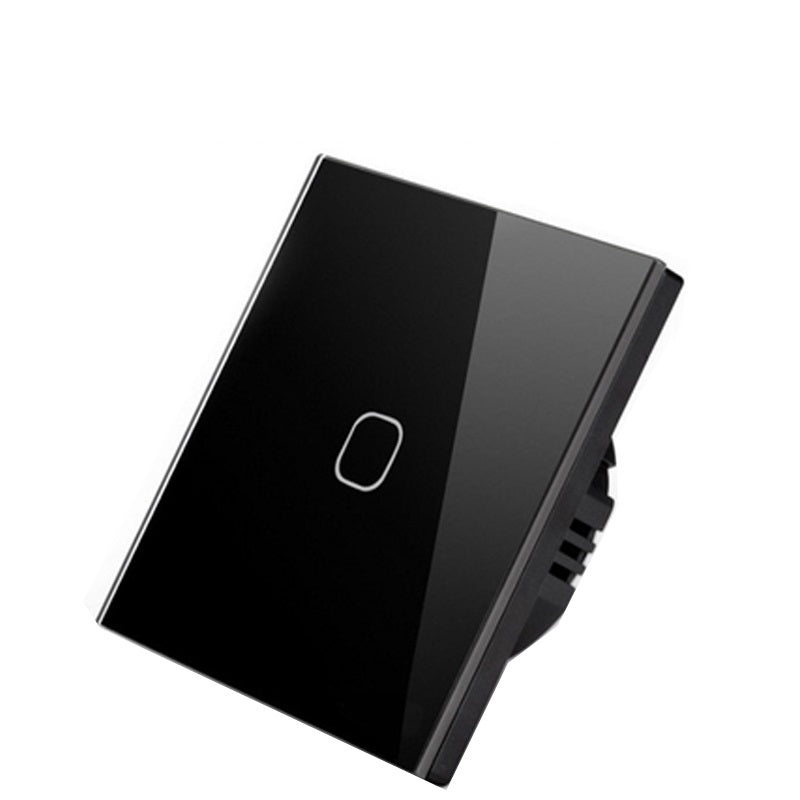WiFi touch switch glass panel close-up