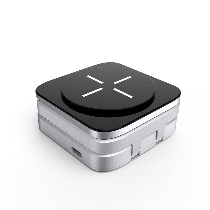 Wireless charging station with watch charger
