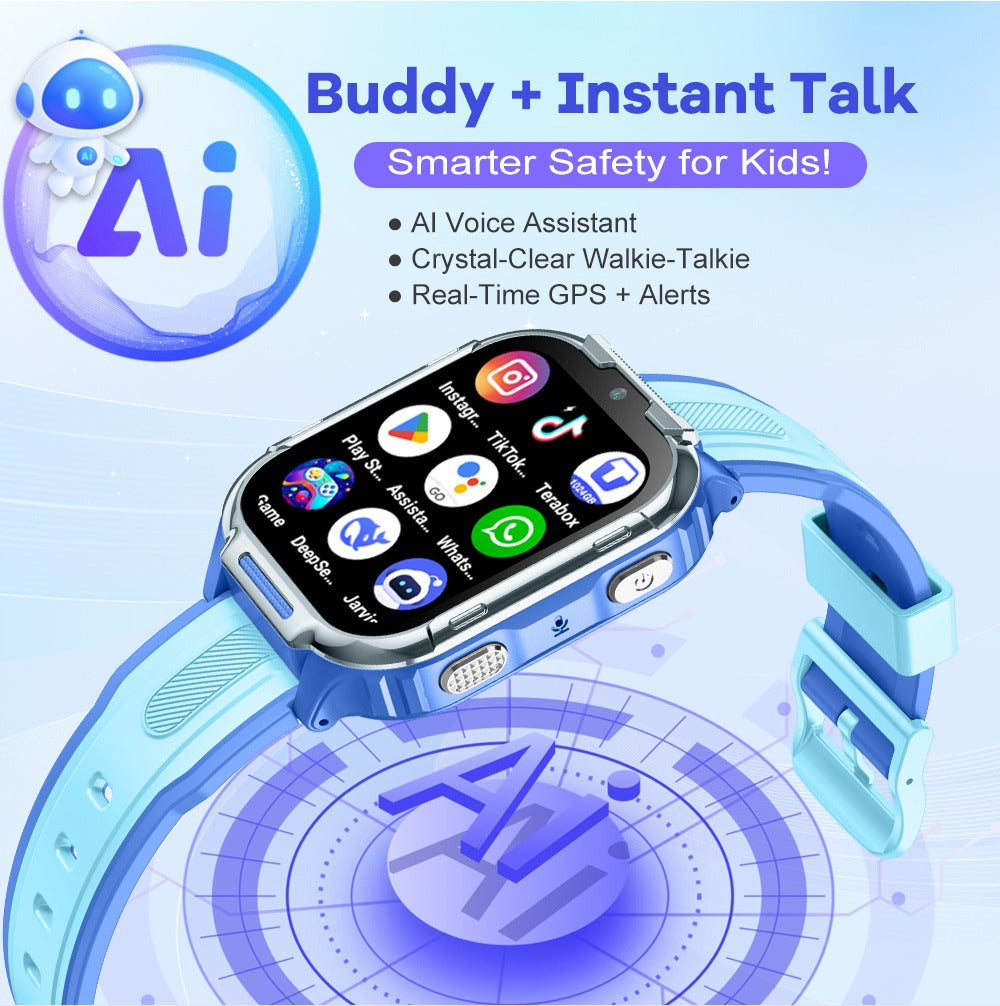 D55 Kids Smartwatch with GPS Tracker & SIM Card