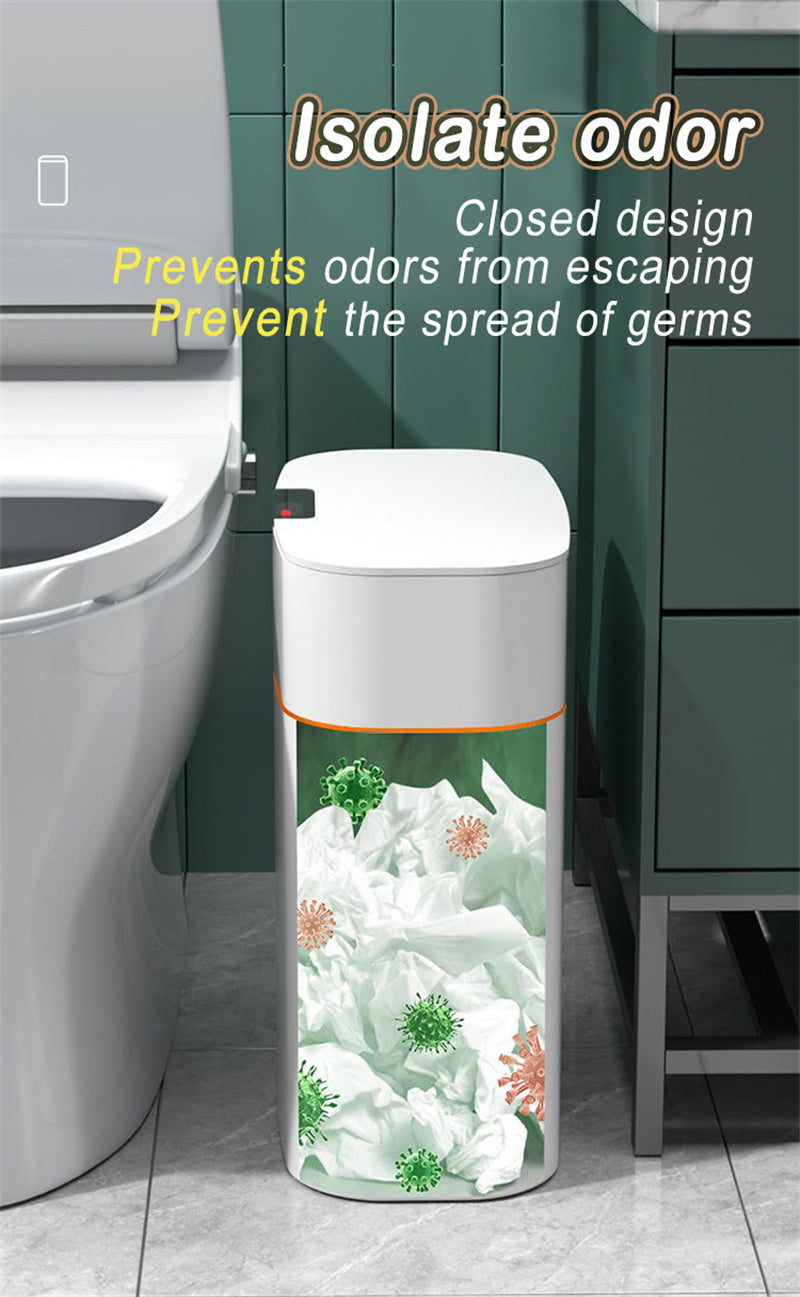 Smart Motion-Sensor Trash Can with Lid
