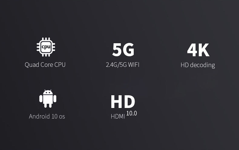 Android 4K TV Box, Dual-Band WiFi