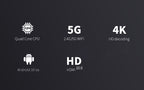 Android 4K TV Box, Dual-Band WiFi