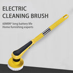 Electric cleaning brush extended handle