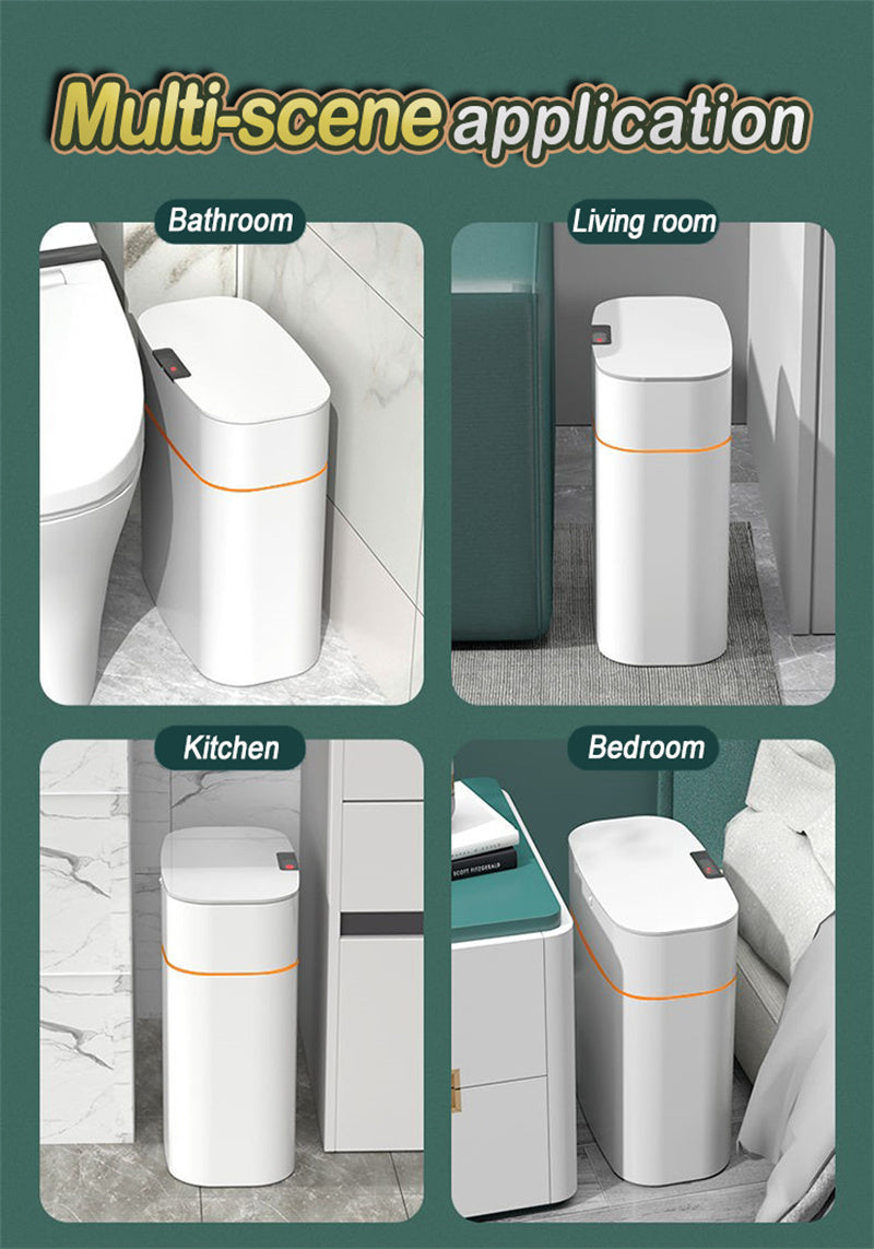 Smart Motion-Sensor Trash Can with Lid