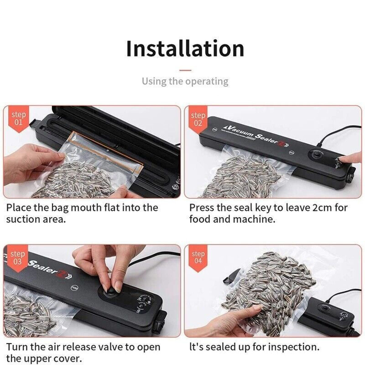 Vacuum Sealer Machine with Food Storage Bags