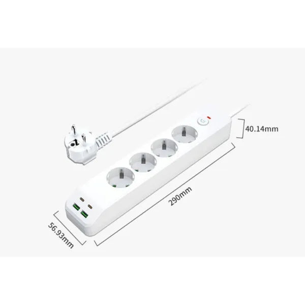 Power strip flat cable design