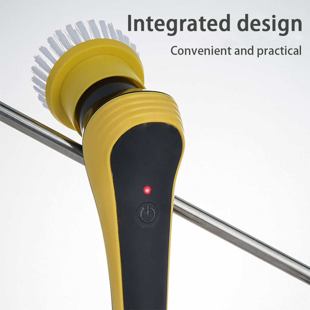 Electric cleaning brush with adjustable handle